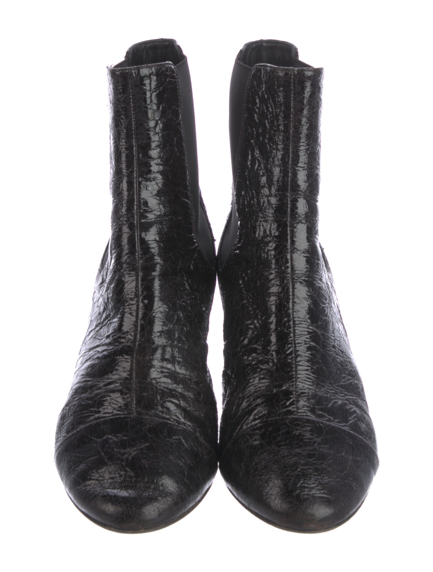 Isabel Marant Patent Leather Chelsea Boots